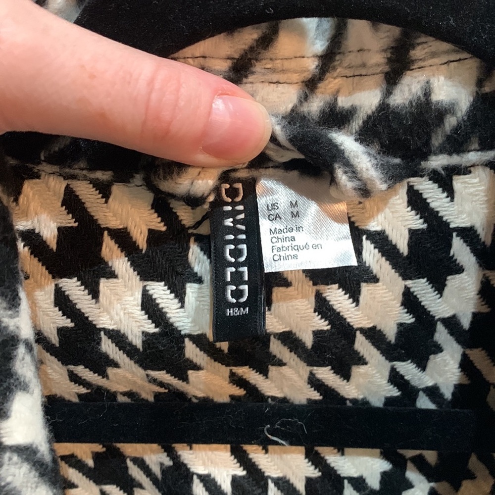 H&M houndstooth jacket - Picture 3 of 5